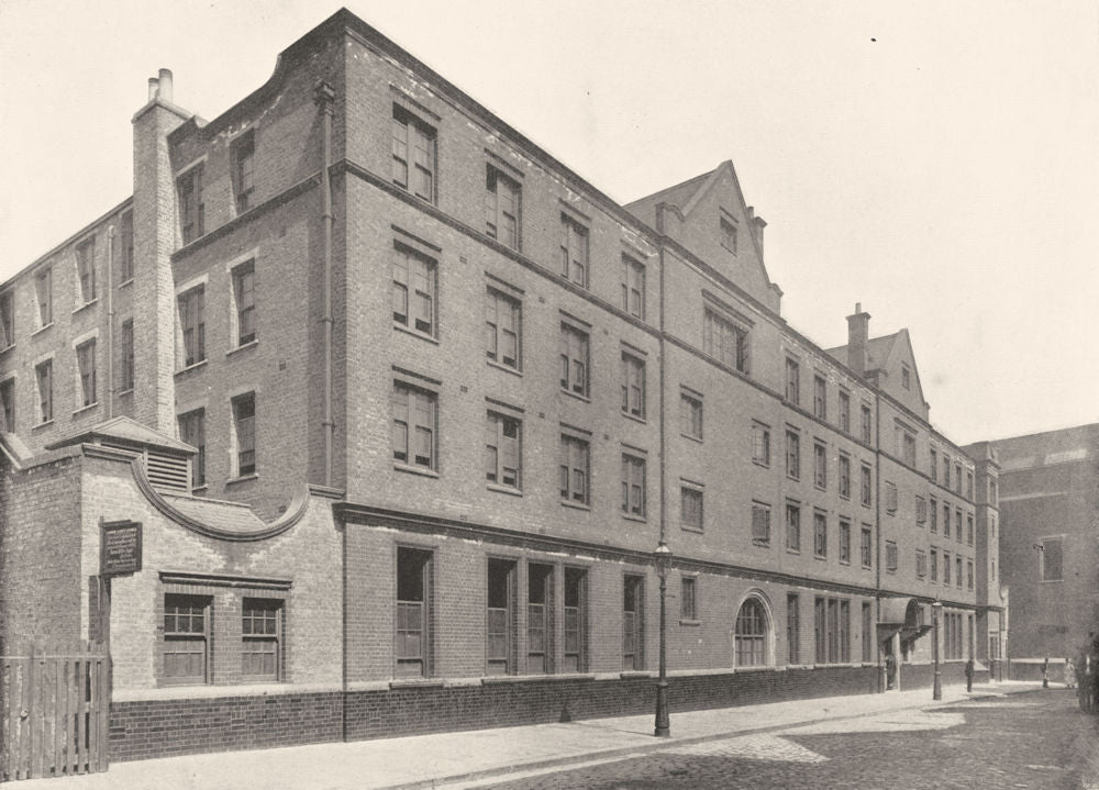 LONDON. Parker Street- One of the London County Council Lodging- Houses 1896